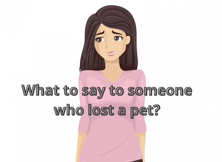 What to say to someone who lost a pet